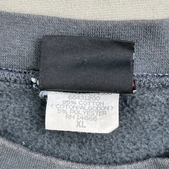 Vintage Skateboard Sweatshirt Adult Large Gray Snowboard Art TJ Schneider 90s - Picture 7 of 15